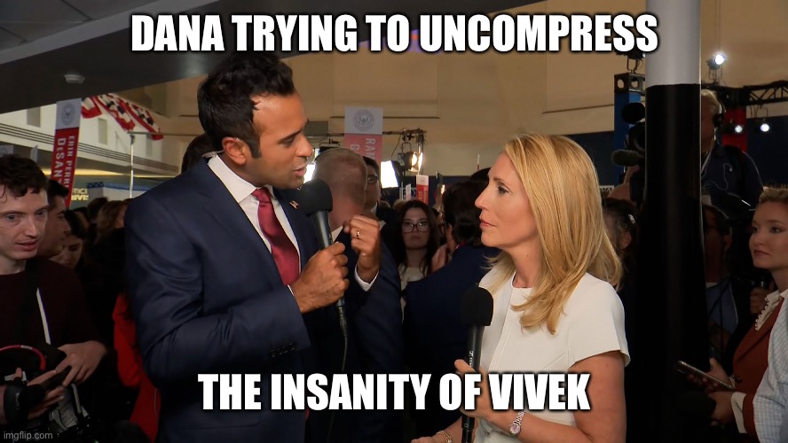 DANA TRYING TO UNCOMPRESS THE INSANITY OF VIVEK | made w/ Imgflip meme maker
