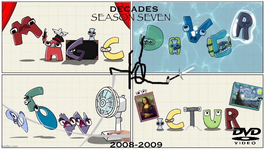 Decades: Season 7 2009 DVD | DECADES; SEASON SEVEN; 2008-2009 | image tagged in dvd | made w/ Imgflip meme maker