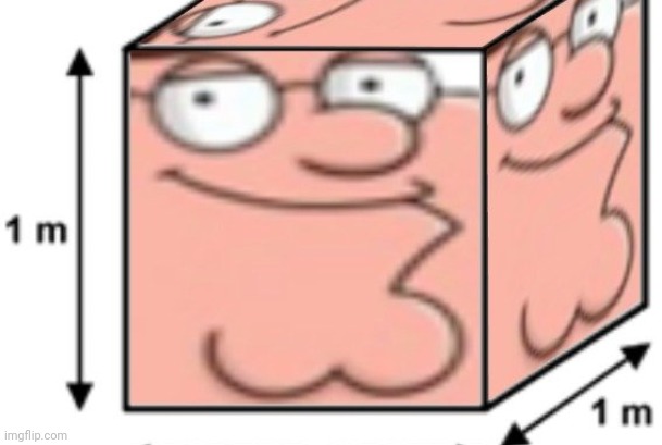 1 square peter | image tagged in meter griffin | made w/ Imgflip meme maker