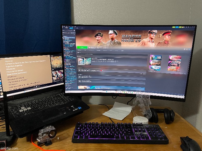 My setup lads | made w/ Imgflip meme maker