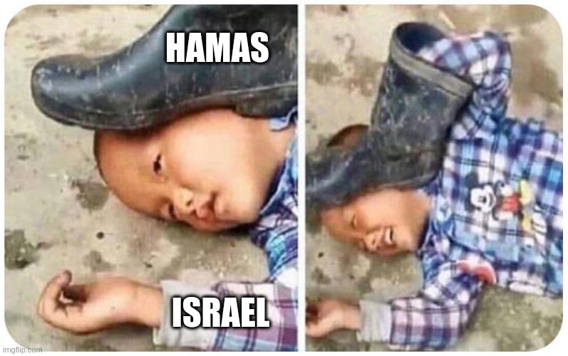 Hamas | HAMAS; ISRAEL | image tagged in false flag | made w/ Imgflip meme maker