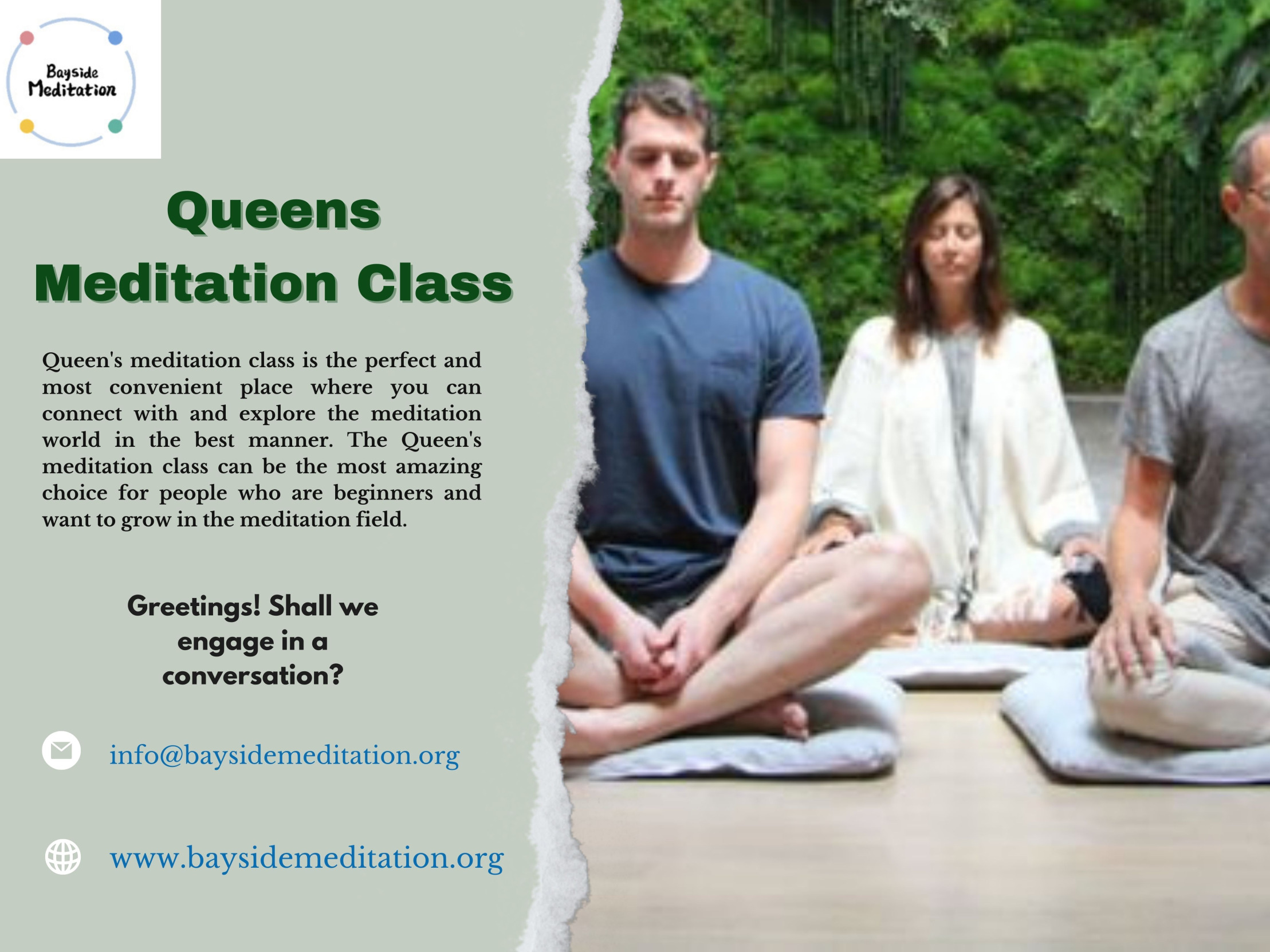 Queens Meditation Class Blank Meme Template