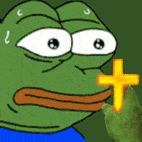 High Quality pepe cross Blank Meme Template