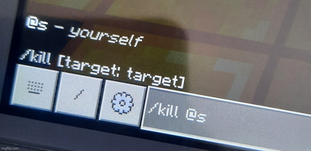 Kill Self (minecraft) | image tagged in kill self minecraft | made w/ Imgflip meme maker