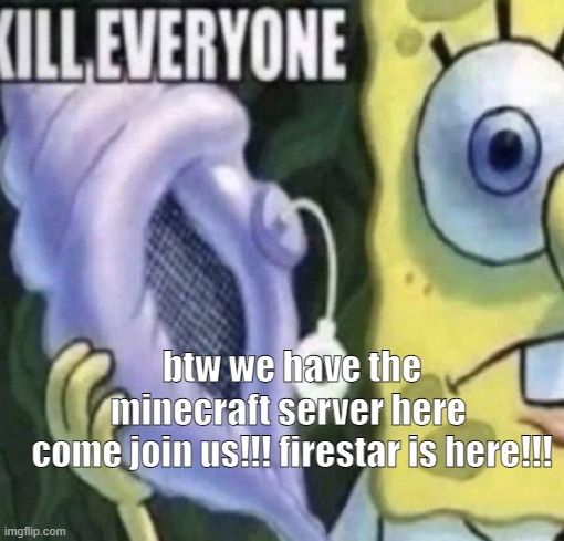 Join in my Spongebob minecraft server