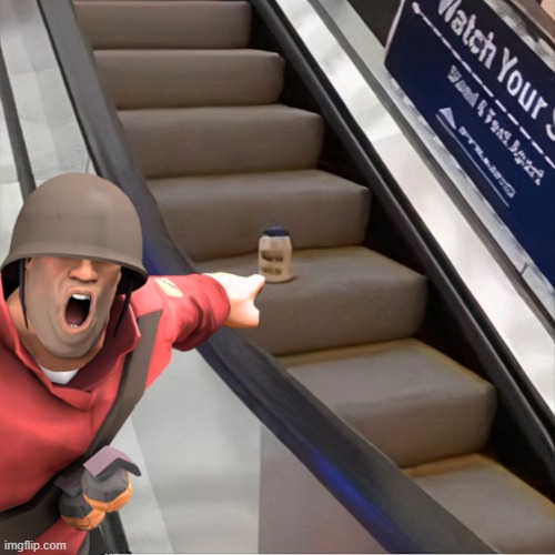 soldiers mayonnaise on an escalator full song ai cover | image tagged in mayonnaise,tf2,soldier,escalator,ai,cover | made w/ Imgflip meme maker