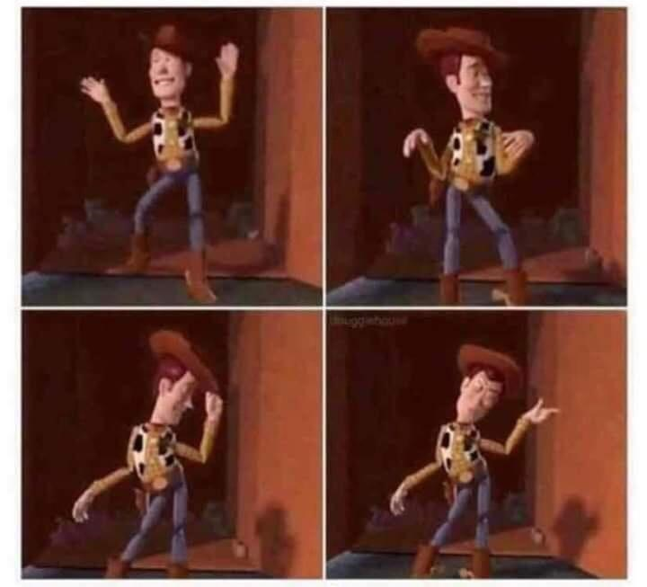 TOY STORY DANCING WOODY Blank Meme Template