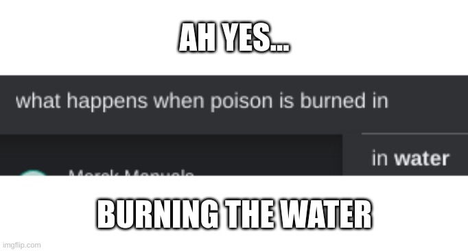 ..... | AH YES... BURNING THE WATER | image tagged in fresh memes,meh,meme,wth | made w/ Imgflip meme maker