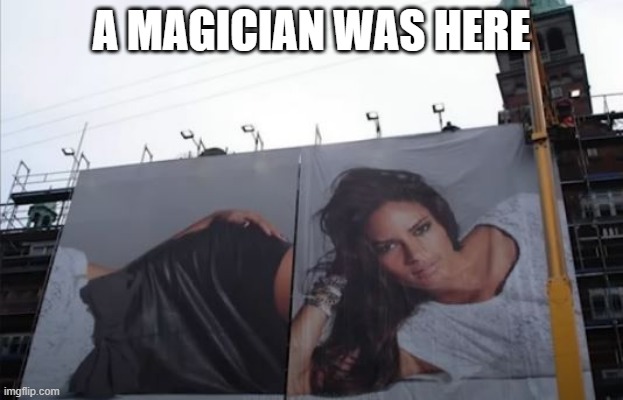 In Half | A MAGICIAN WAS HERE | image tagged in you had one job | made w/ Imgflip meme maker