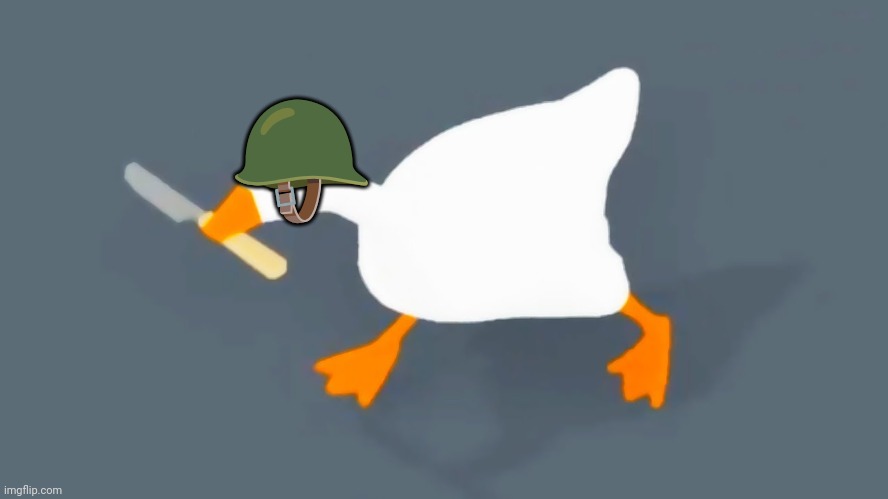 Goose with knife | ? | image tagged in goose with knife | made w/ Imgflip meme maker
