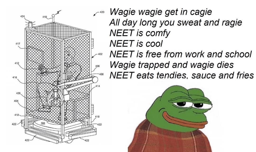 wagie-wagie-get-in-cagie-all-day Blank Meme Template