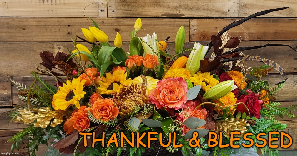 Thankful & Blessed | THANKFUL & BLESSED | image tagged in thankful | made w/ Imgflip meme maker