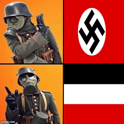 No Commie No Nazi | image tagged in wwi stormtrooper | made w/ Imgflip meme maker