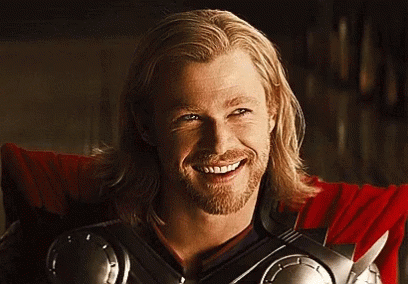 THOR SMILING Blank Meme Template