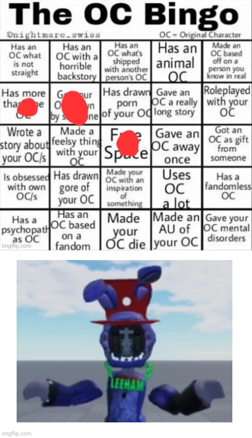 Bonniby approves this image | image tagged in the oc bingo | made w/ Imgflip meme maker