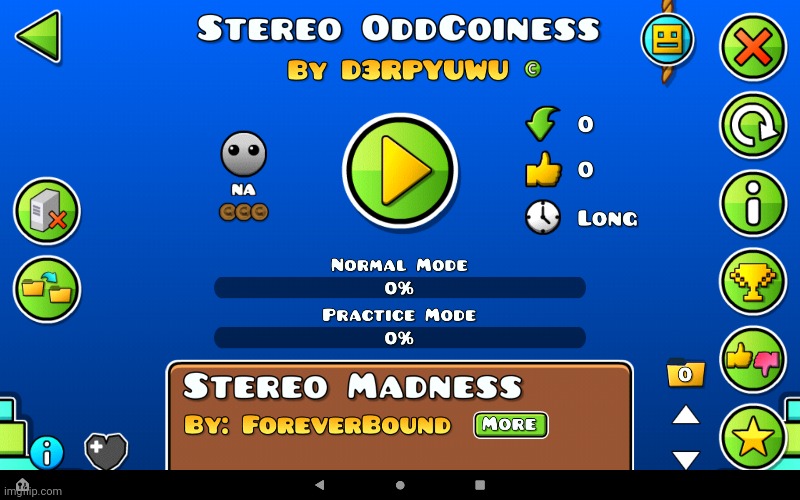Out now! | image tagged in stereo madness,coins,out now,geometry dash | made w/ Imgflip meme maker