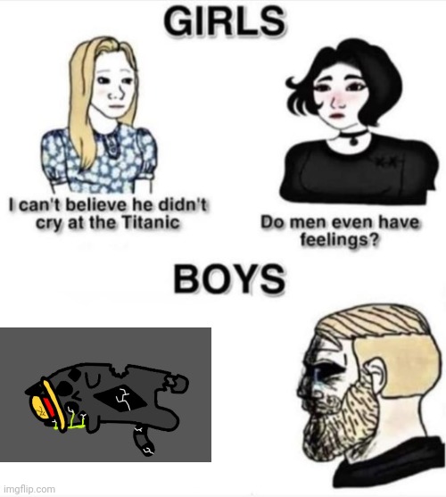 Sorry I haven't posted anything today | image tagged in do men even have feelings | made w/ Imgflip meme maker