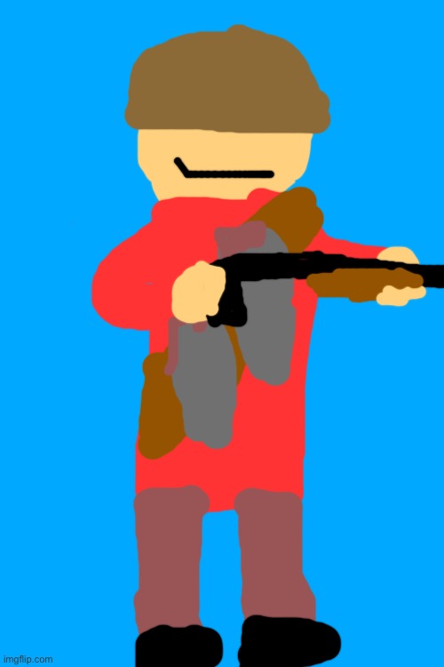 Soldier TF2 drawing… | made w/ Imgflip meme maker