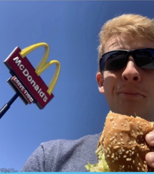 thp | image tagged in thelargepig eating mcdonalds | made w/ Imgflip meme maker