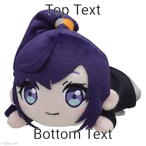 mafuyuu plush | Top Text; Bottom Text | image tagged in mafuyuu plush | made w/ Imgflip meme maker