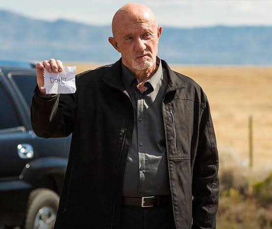 High Quality Mike holding "Don't" paper - Breaking Bad Blank Meme Template