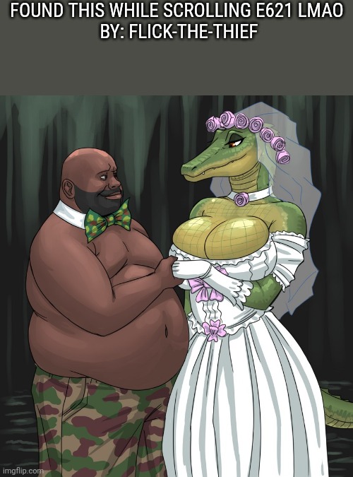 FOUND THIS WHILE SCROLLING E621 LMAO 
BY: FLICK-THE-THIEF | made w/ Imgflip meme maker