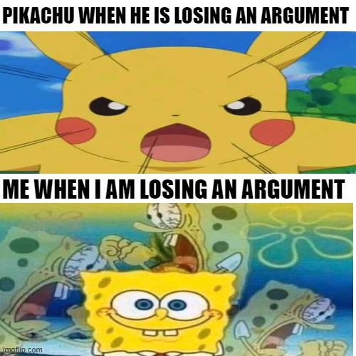 Too much of a gentleman | PIKACHU WHEN HE IS LOSING AN ARGUMENT; ME WHEN I AM LOSING AN ARGUMENT | image tagged in introvert,shy | made w/ Imgflip meme maker