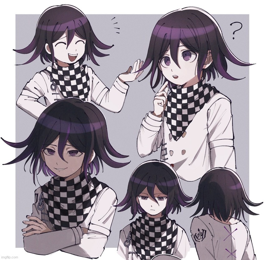 this REALLY helped with emotion references for a more...*advanced* art style I'm making, similar to this. | image tagged in kokichi oma | made w/ Imgflip meme maker