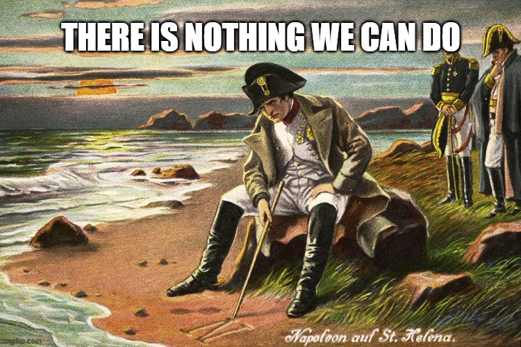 just nothing | THERE IS NOTHING WE CAN DO | image tagged in there is nothing we can do | made w/ Imgflip meme maker