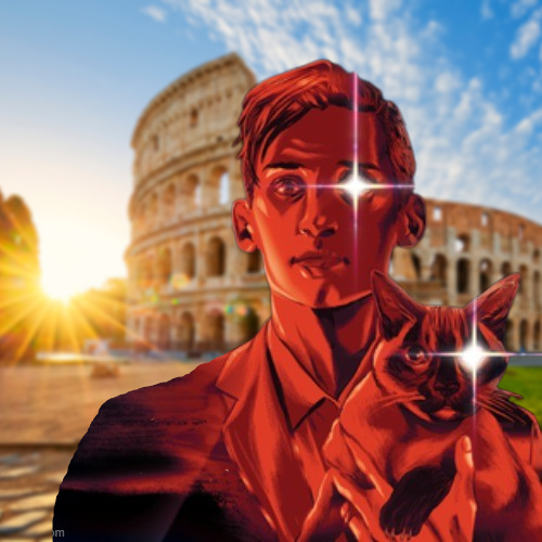 Neli Cicierega spirit phone rome background Blank Meme Template