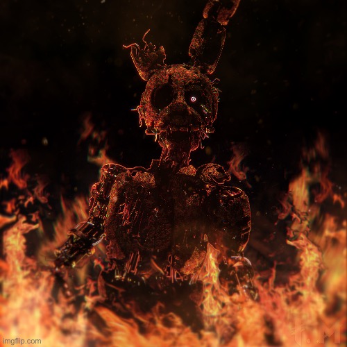 Ignited Springtrap | image tagged in ignited springtrap | made w/ Imgflip meme maker