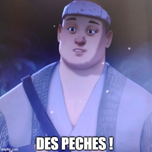 Des peches ! | DES PECHES ! | image tagged in blue eye samurai,ringo,peches | made w/ Imgflip meme maker
