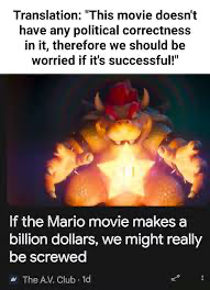 Mario movie Blank Meme Template