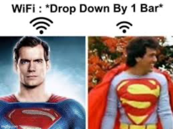 Drops by one bar | image tagged in wifi drops | made w/ Imgflip meme maker