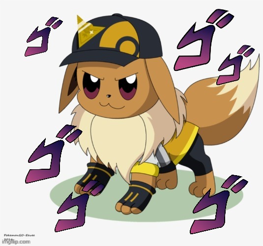 Yare Yare Da-Vee | image tagged in bizarrely dressed eevee,jojo's bizarre adventure,eevee,jotaro | made w/ Imgflip meme maker