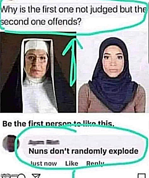 Trust a Nun ! | image tagged in burka | made w/ Imgflip meme maker