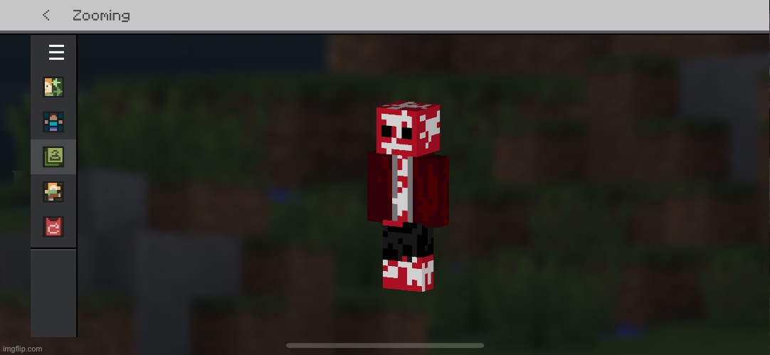 A Minecraft skin my little brother made | made w/ Imgflip meme maker