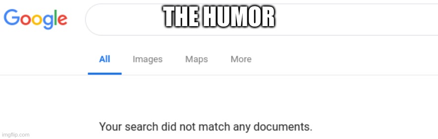 Google No Results | THE HUMOR | image tagged in google no results | made w/ Imgflip meme maker
