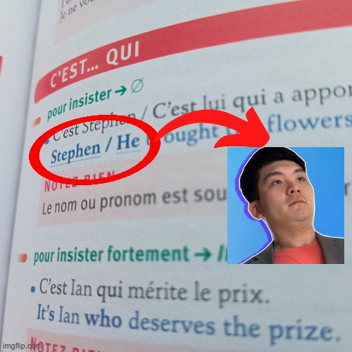 i found him on my english notebook | made w/ Imgflip meme maker