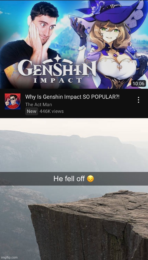 He fell off 😔 | image tagged in you fell off | made w/ Imgflip meme maker