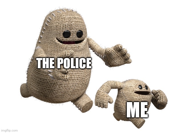Toggle (Transparent) | THE POLICE; ME | image tagged in toggle transparent | made w/ Imgflip meme maker
