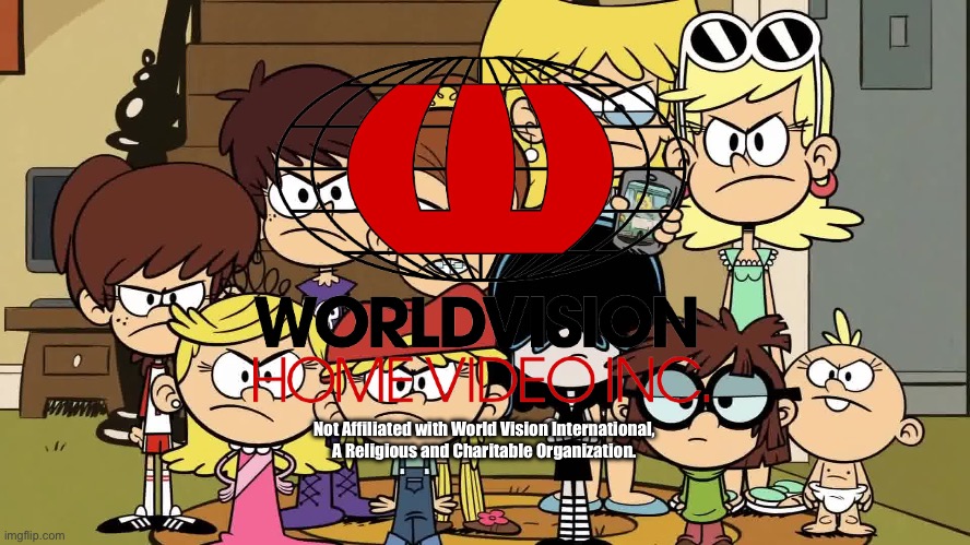 Worldvision Home Video Logo (V.2) | Not Affiliated with World Vision International, A Religious and Charitable Organization. | image tagged in the loud house,lori loud,lincoln loud,nickelodeon,vhs,1980s | made w/ Imgflip meme maker