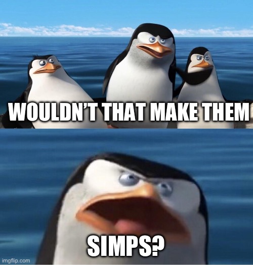 Wouldn't that make you | WOULDN’T THAT MAKE THEM SIMPS? | image tagged in wouldn't that make you | made w/ Imgflip meme maker