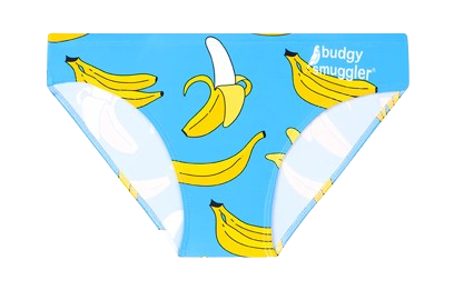 Budgy Smuggler Blue Banana Blank Meme Template