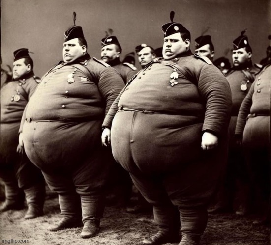 All the (Burger) King’s men | image tagged in fat army | made w/ Imgflip meme maker