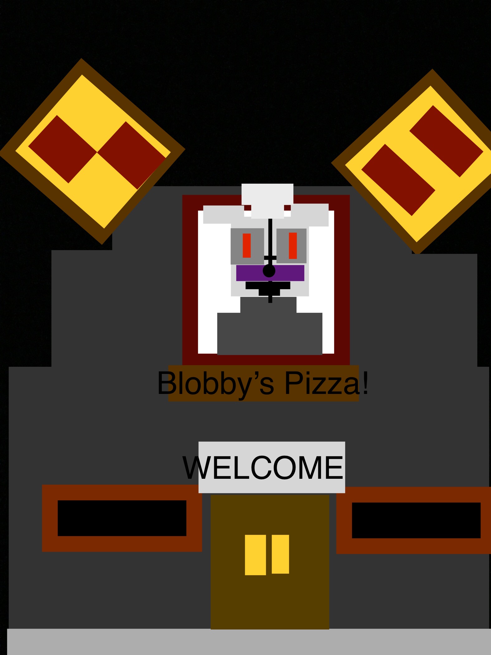 High Quality Blobby’s epic pizza Blank Meme Template