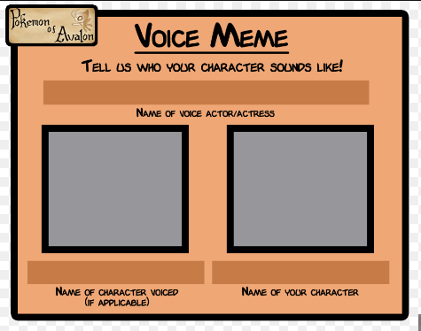 Character Headcanon Voice Blank Meme Template