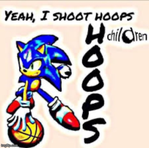Hoops | image tagged in sonic the hedgehog | made w/ Imgflip meme maker