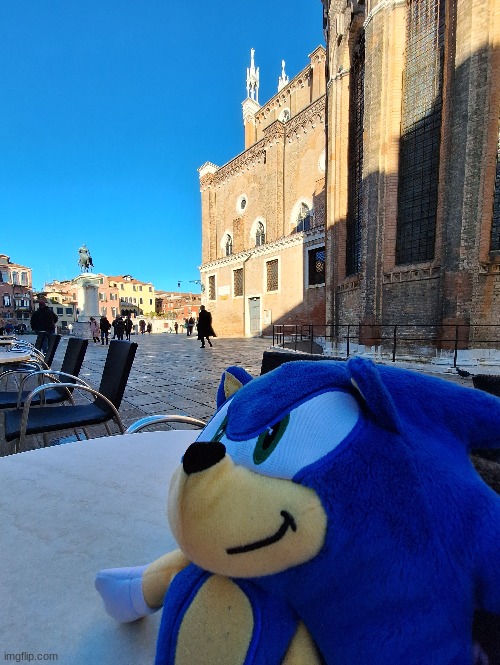 sonic in venice | made w/ Imgflip meme maker