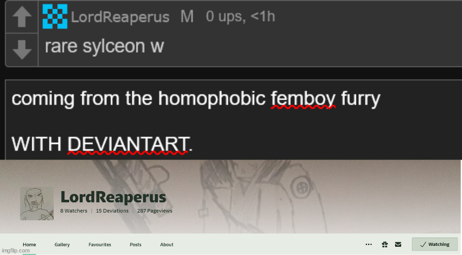 lala note: hes a femboy? that is just IRONIC | made w/ Imgflip meme maker